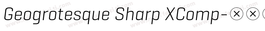 Geogrotesque Sharp XComp字体转换